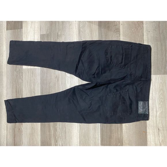 AG Everett SUD SUEDED SLIM STRAIGHT LEG Shadow Black Pants, Sz 38 x 36, MP $198 - Picture 9 of 13